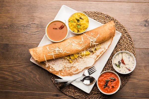 Rava Paneer Masala Dosa
